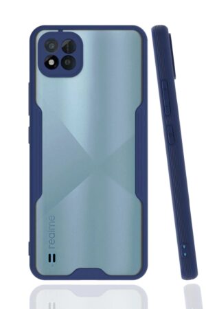 Realme C11 2021 Kılıf Platin Silikon - Lacivert-(5796)