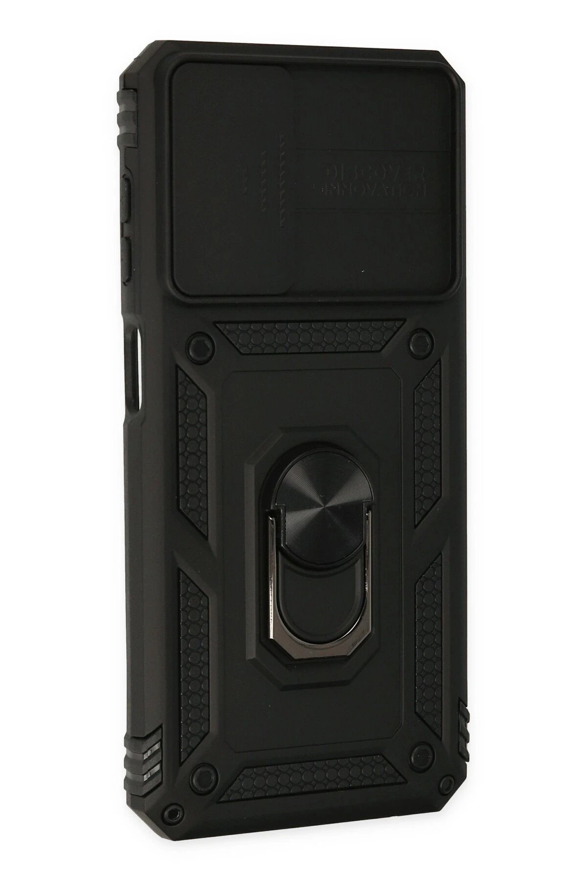 Samsung Galaxy A23 4G Kılıf Pars Lens Yüzüklü Silikon - Siyah-(5796) - Görsel 2