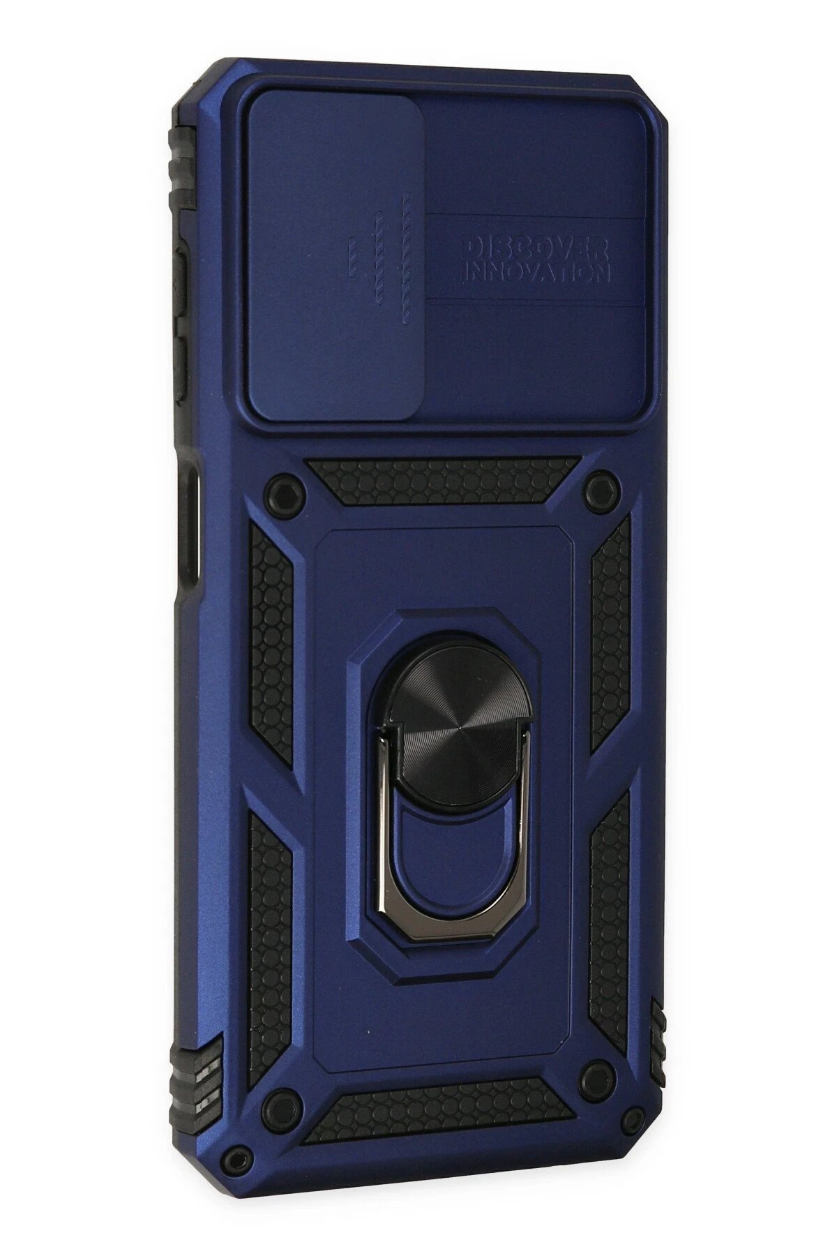 Samsung Galaxy A33 5G Kılıf Pars Lens Yüzüklü Silikon - Lacivert-(5796) - Görsel 2