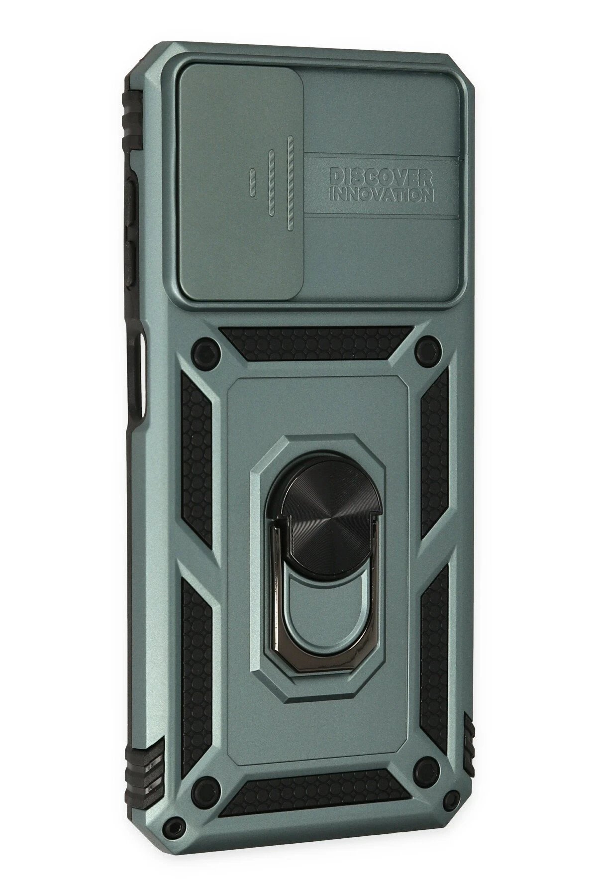 Samsung Galaxy A33 5G Kılıf Pars Lens Yüzüklü Silikon - Yeşil-(5796) - Görsel 2