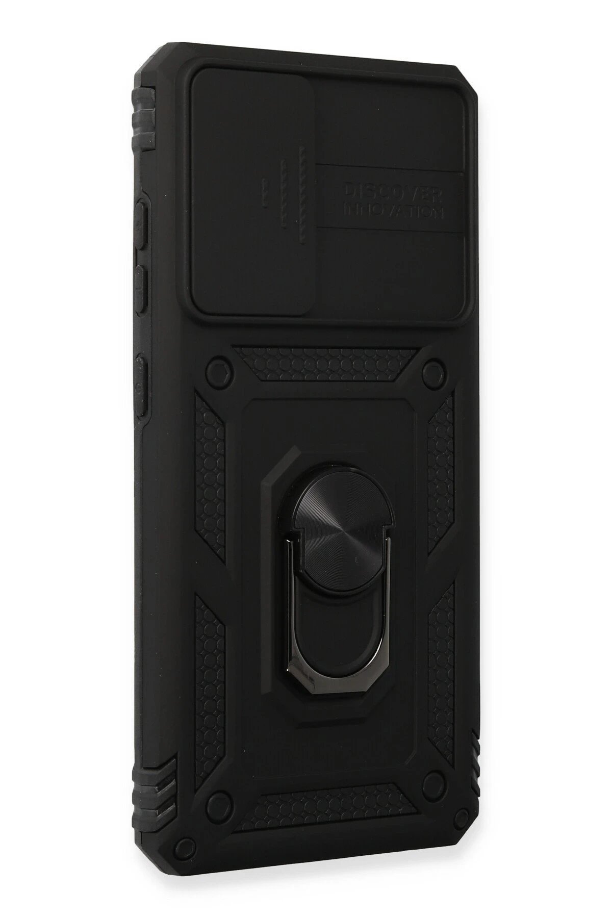 Samsung Galaxy A53 5G Kılıf Pars Lens Yüzüklü Silikon - Siyah-(5796) - Görsel 2