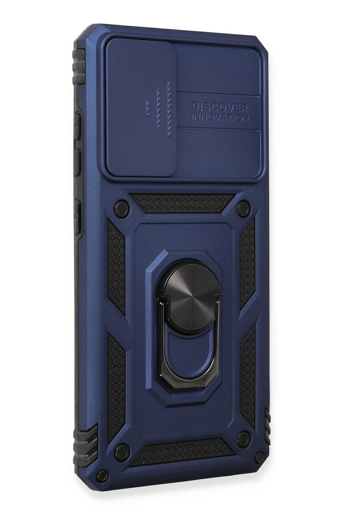 Samsung Galaxy A73 5G Kılıf Pars Lens Yüzüklü Silikon - Lacivert-(5796) - Görsel 2