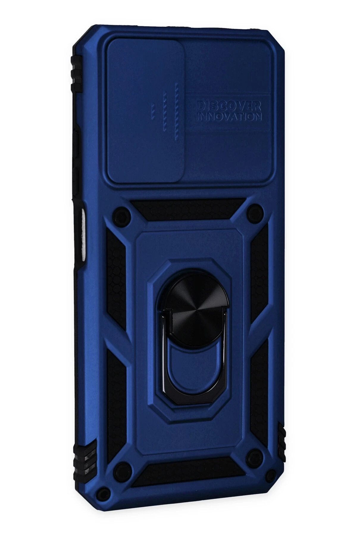 Xiaomi Redmi Note 11 Kılıf Pars Lens Yüzüklü Silikon - Lacivert-(5796) - Görsel 2