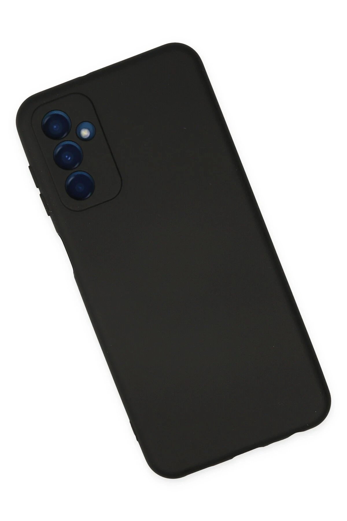 Samsung Galaxy M23 Kılıf Nano içi Kadife Silikon - Siyah-(5796) - Görsel 2