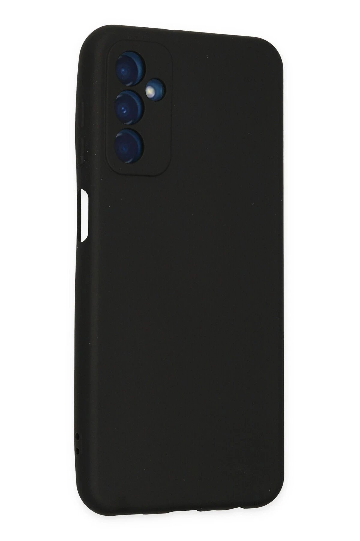 Samsung Galaxy M23 Kılıf Nano içi Kadife Silikon - Siyah-(5796) - Görsel 3