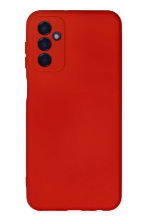 Samsung Galaxy M23 Kılıf Nano içi Kadife Silikon - Kırmızı-(5796)