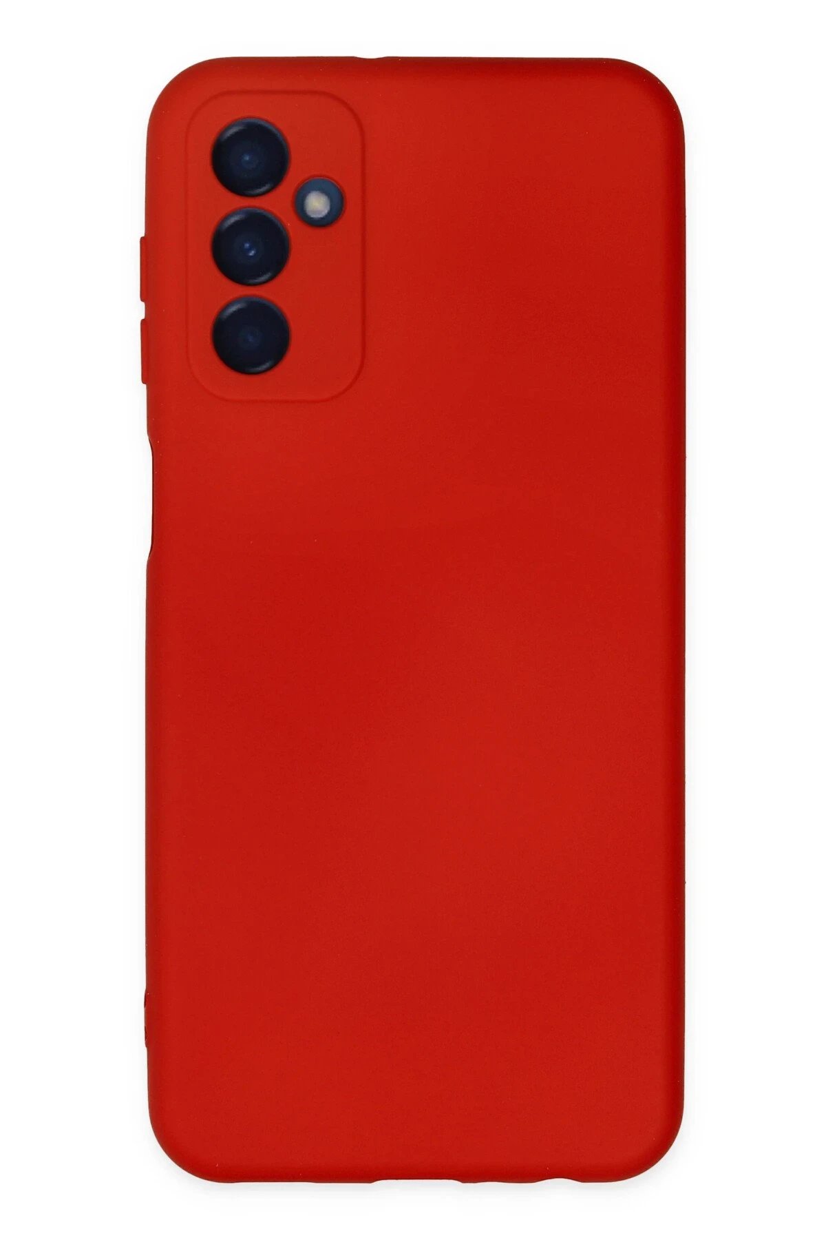 Samsung Galaxy M23 Kılıf Nano içi Kadife Silikon - Kırmızı-(5796)