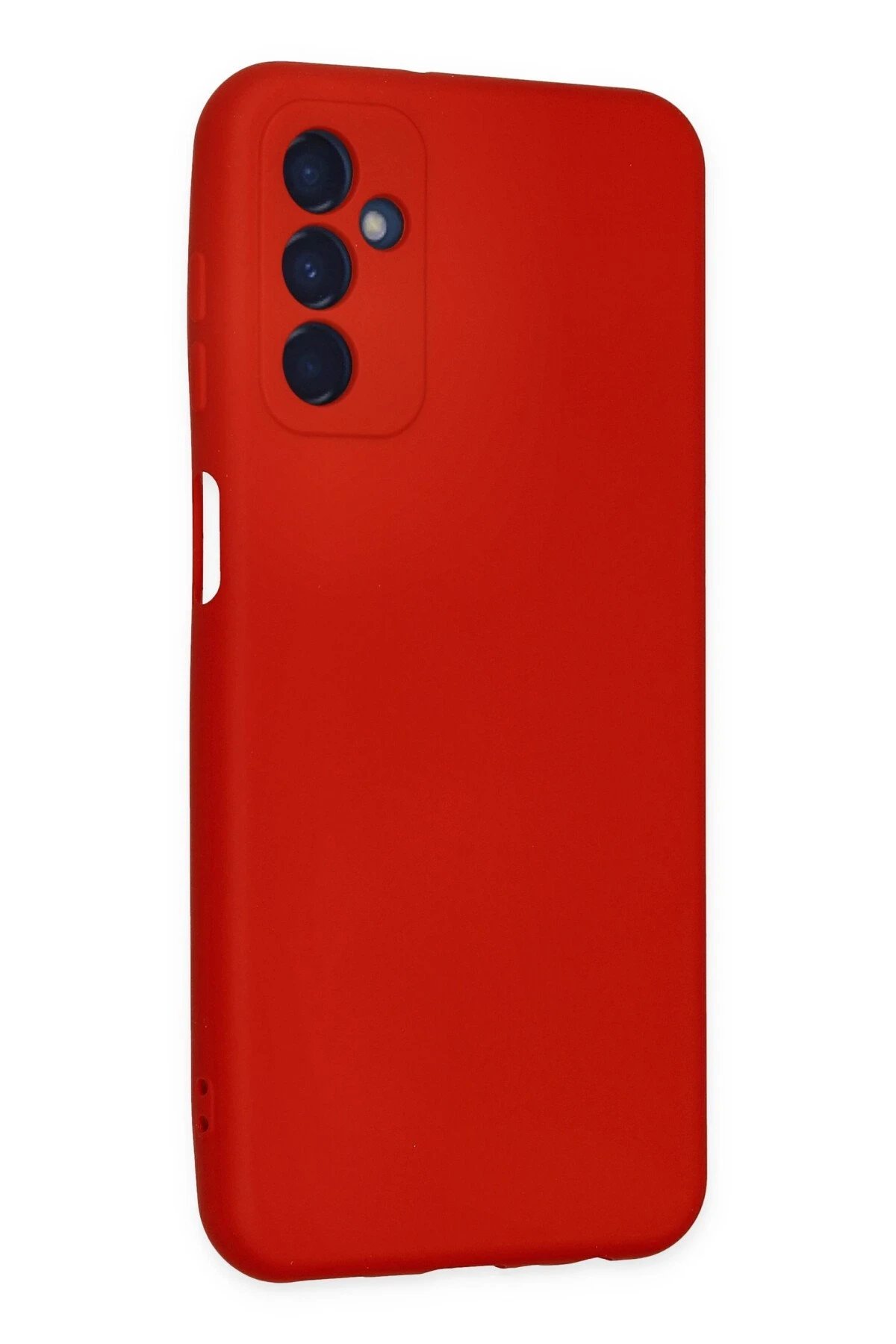 Samsung Galaxy M23 Kılıf Nano içi Kadife Silikon - Kırmızı-(5796) - Görsel 3