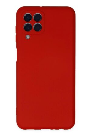 Samsung Galaxy M33 Kılıf Nano içi Kadife Silikon - Kırmızı-(5796)