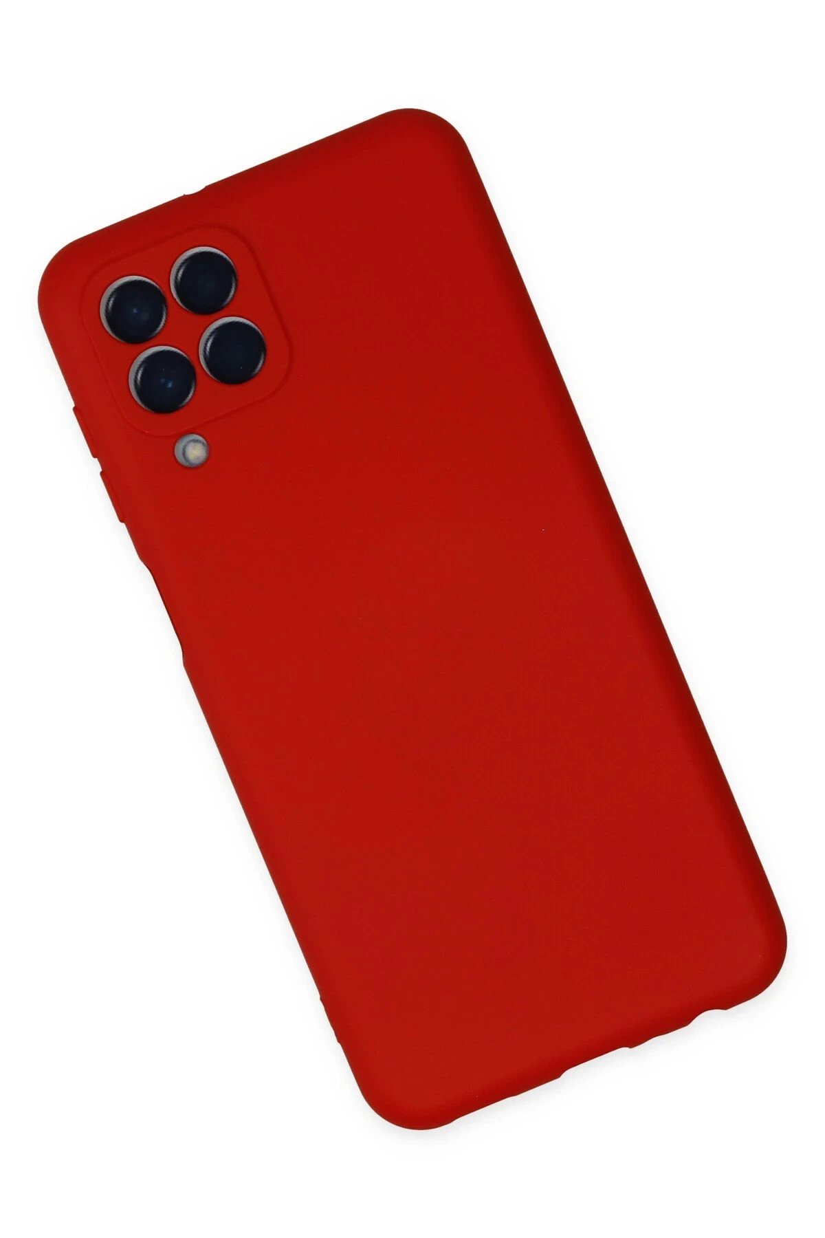 Samsung Galaxy M33 Kılıf Nano içi Kadife Silikon - Kırmızı-(5796) - Görsel 2