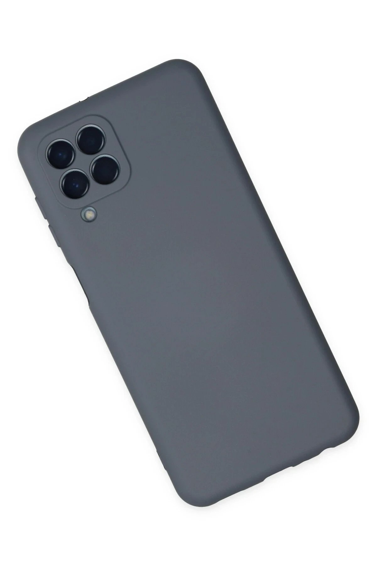 Samsung Galaxy M33 Kılıf Nano içi Kadife Silikon - Gri-(5796) - Görsel 2