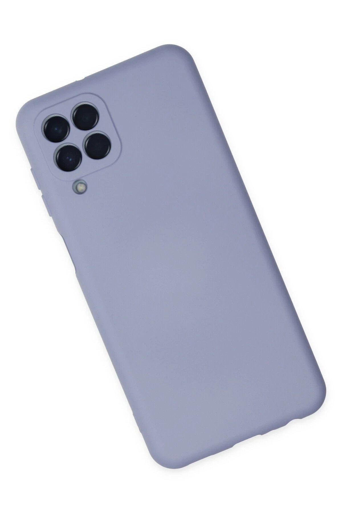 Samsung Galaxy M33 Kılıf Nano içi Kadife Silikon - Lila-(5796) - Görsel 2