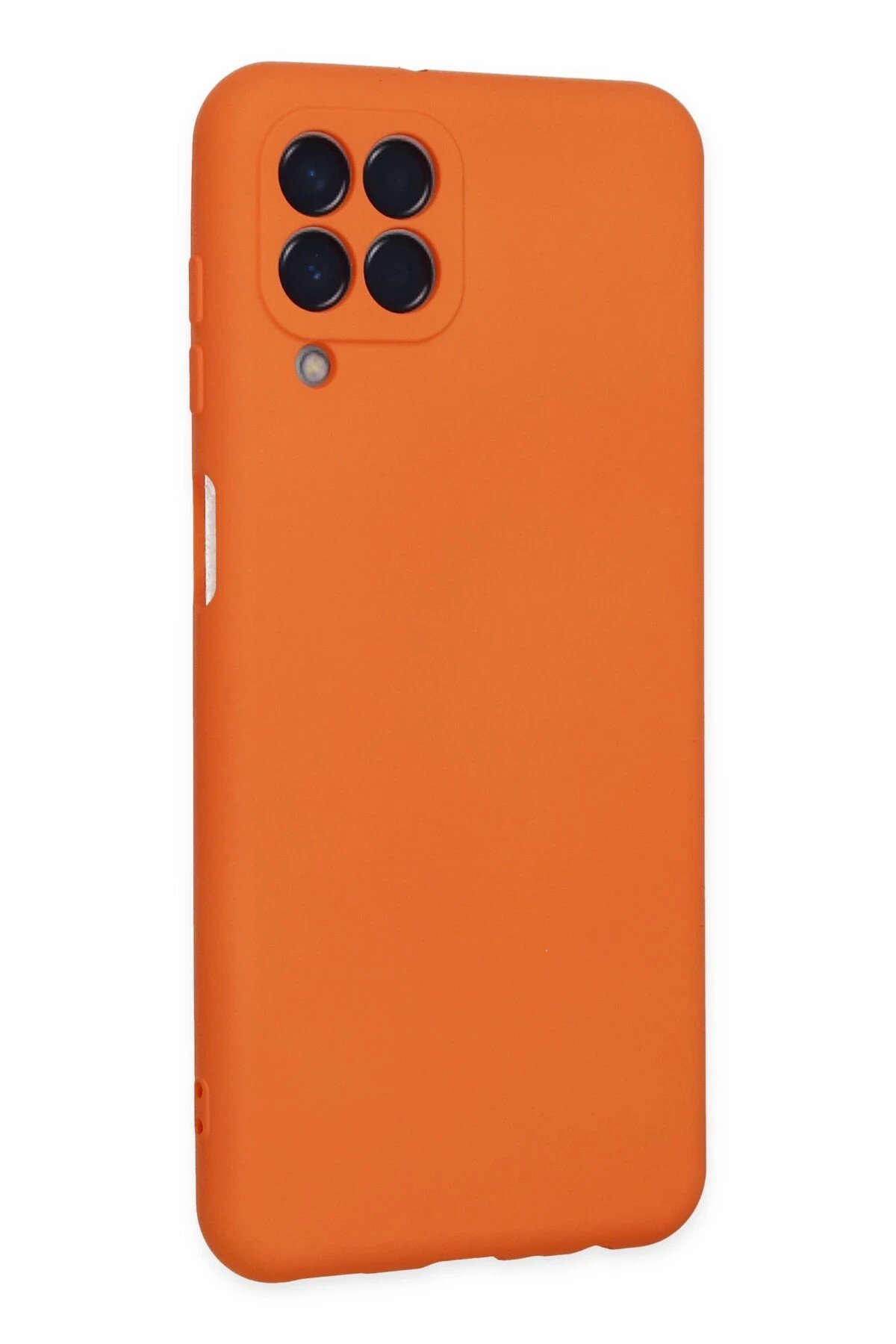 Samsung Galaxy M33 Kılıf Nano içi Kadife Silikon - Turuncu-(5796) - Görsel 3