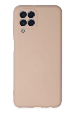 Samsung Galaxy M33 Kılıf Nano içi Kadife Silikon - Pudra-(5796)