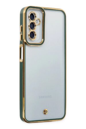 Samsung Galaxy M23 Kılıf Liva Lens Silikon - Yeşil-(5796)
