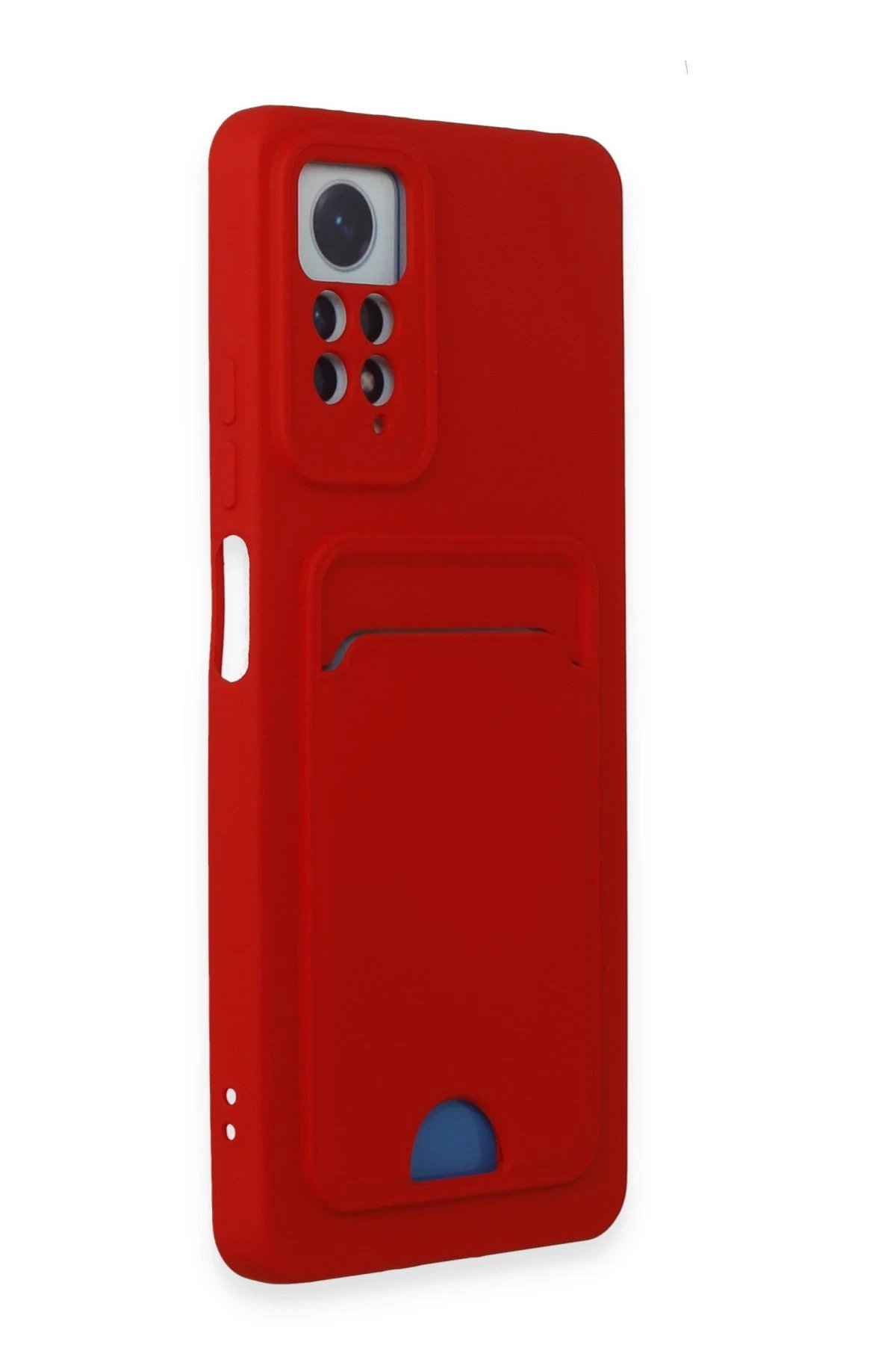 Xiaomi Redmi Note 11 Pro Kılıf Kelvin Kartvizitli Silikon - Kırmızı-(5796) - Görsel 2