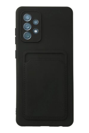 Samsung Galaxy A33 5G Kılıf Kelvin Kartvizitli Silikon - Siyah-(5796)