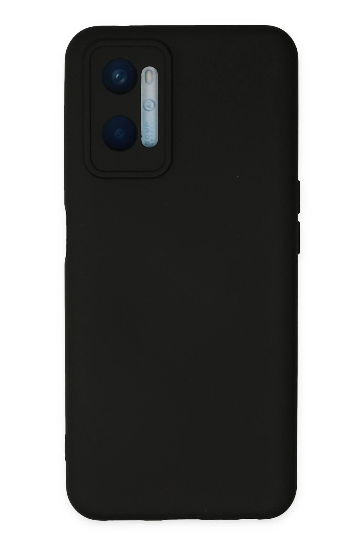 Oppo A96 Kılıf Nano içi Kadife Silikon - Siyah-(5796)