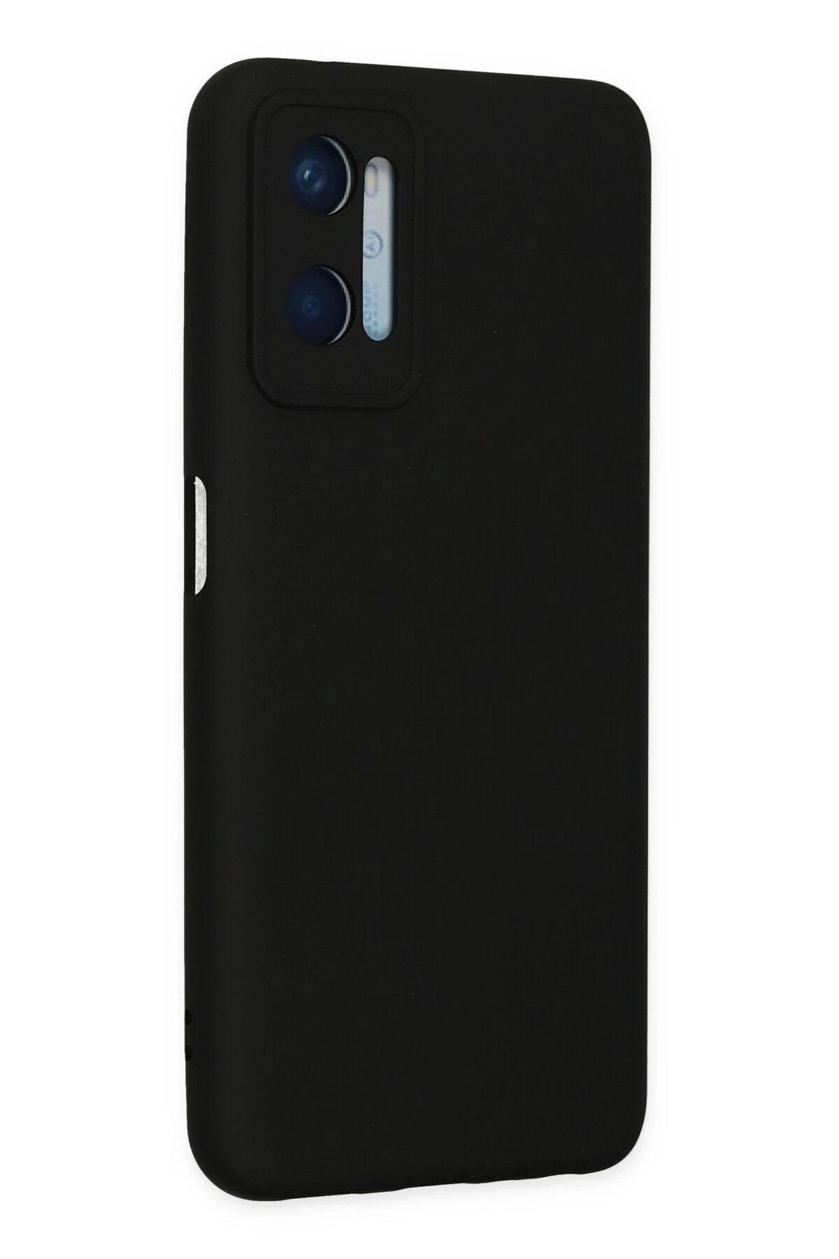 Oppo A96 Kılıf Nano içi Kadife Silikon - Siyah-(5796) - Görsel 3