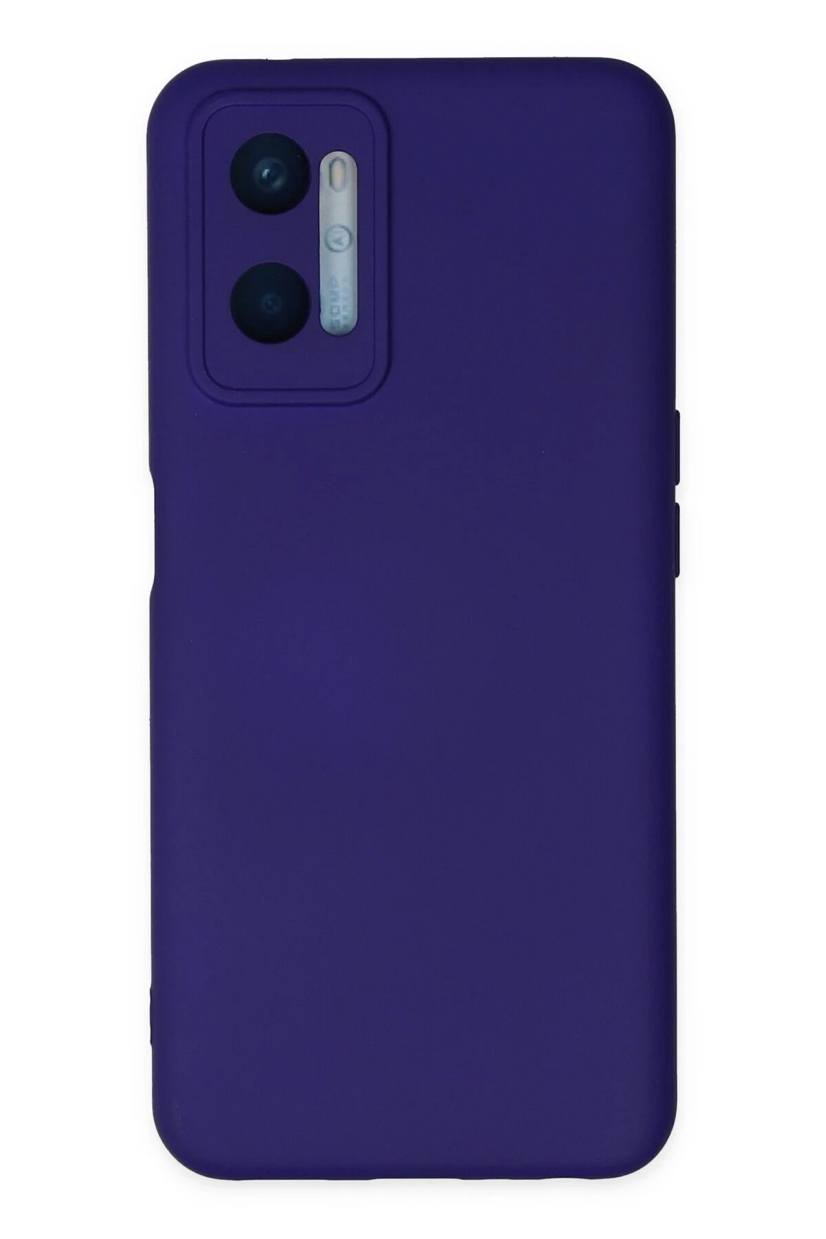 Oppo A96 Kılıf Nano içi Kadife Silikon - Mor-(5796)