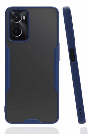 Oppo A96 Kılıf Platin Silikon - Lacivert-(5796)