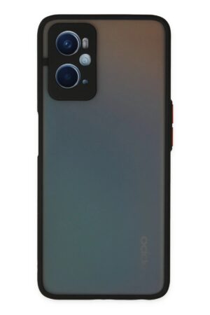 Oppo A96 Kılıf Montreal Silikon Kapak - Siyah-(5796)