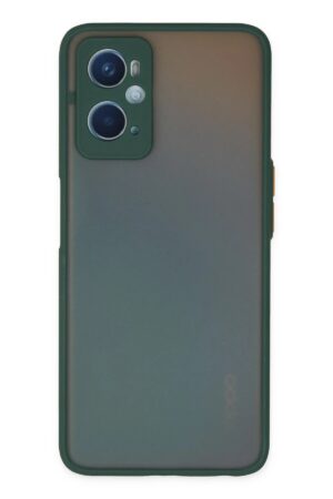 Oppo A96 Kılıf Montreal Silikon Kapak - Yeşil-(5796)
