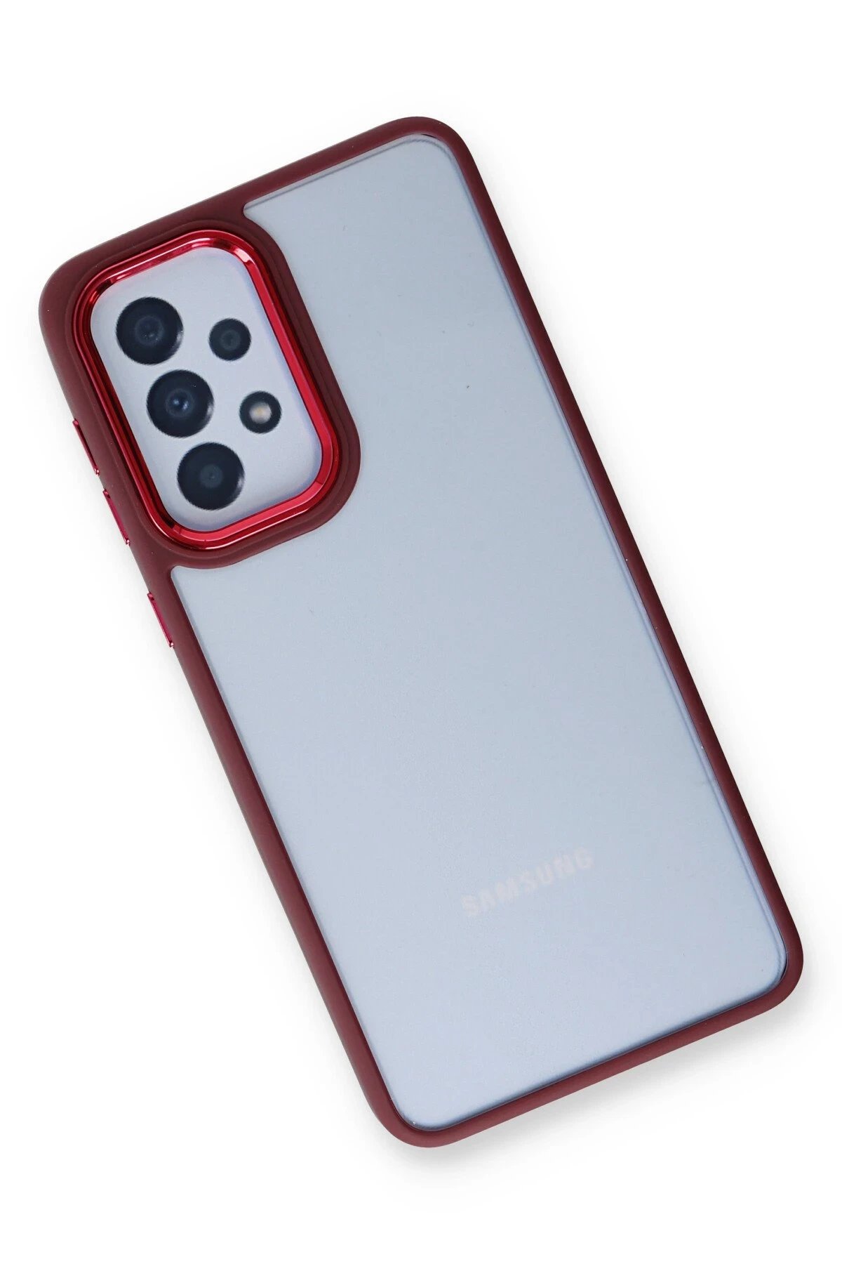 Samsung Galaxy A53 5G Kılıf Dora Kapak - Kırmızı-(5796) - Görsel 3