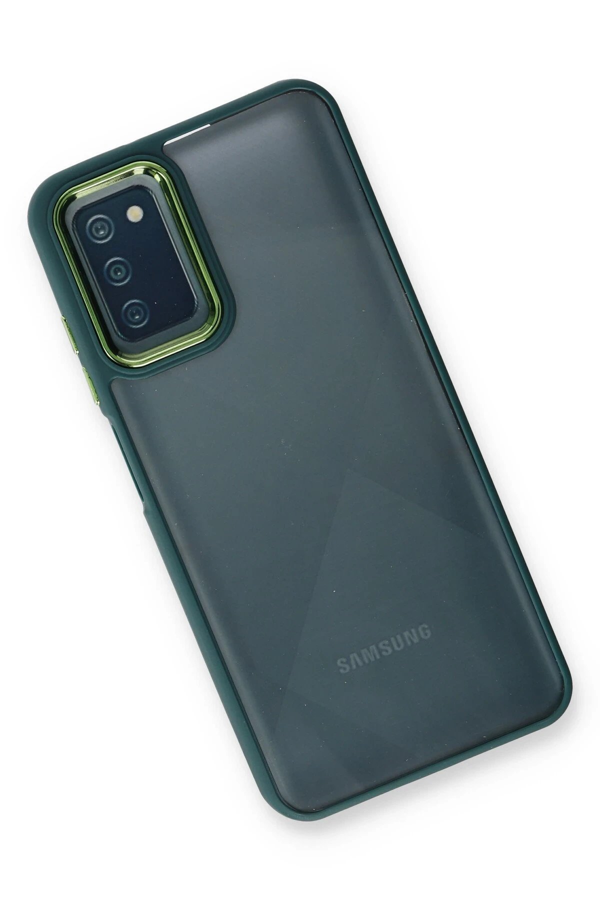 Samsung Galaxy A03S Kılıf Dora Kapak - Haki Yeşil-(5796) - Görsel 3