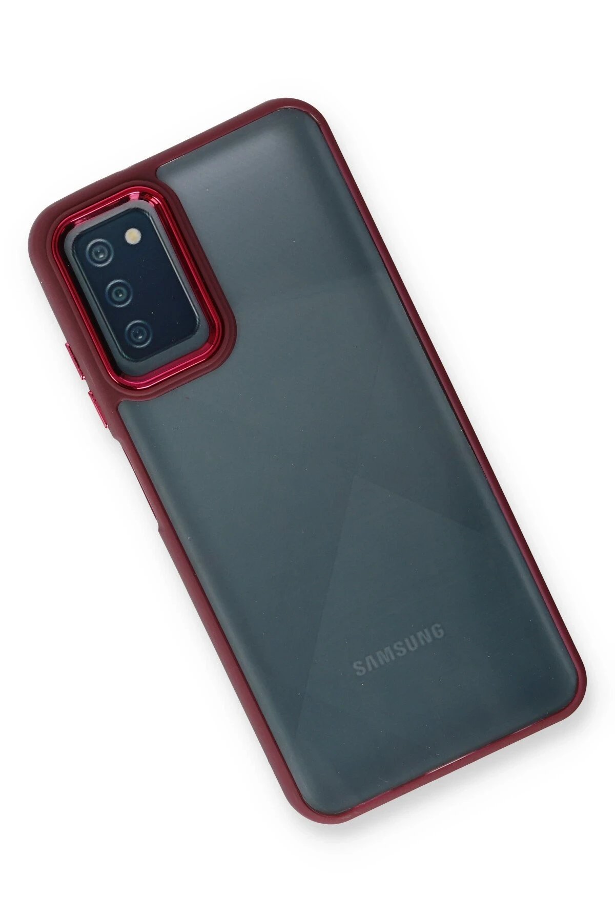 Samsung Galaxy A03S Kılıf Dora Kapak - Kırmızı-(5796) - Görsel 3