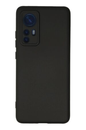 Xiaomi Mi 12 Kılıf Nano içi Kadife Silikon - Siyah-(5796)