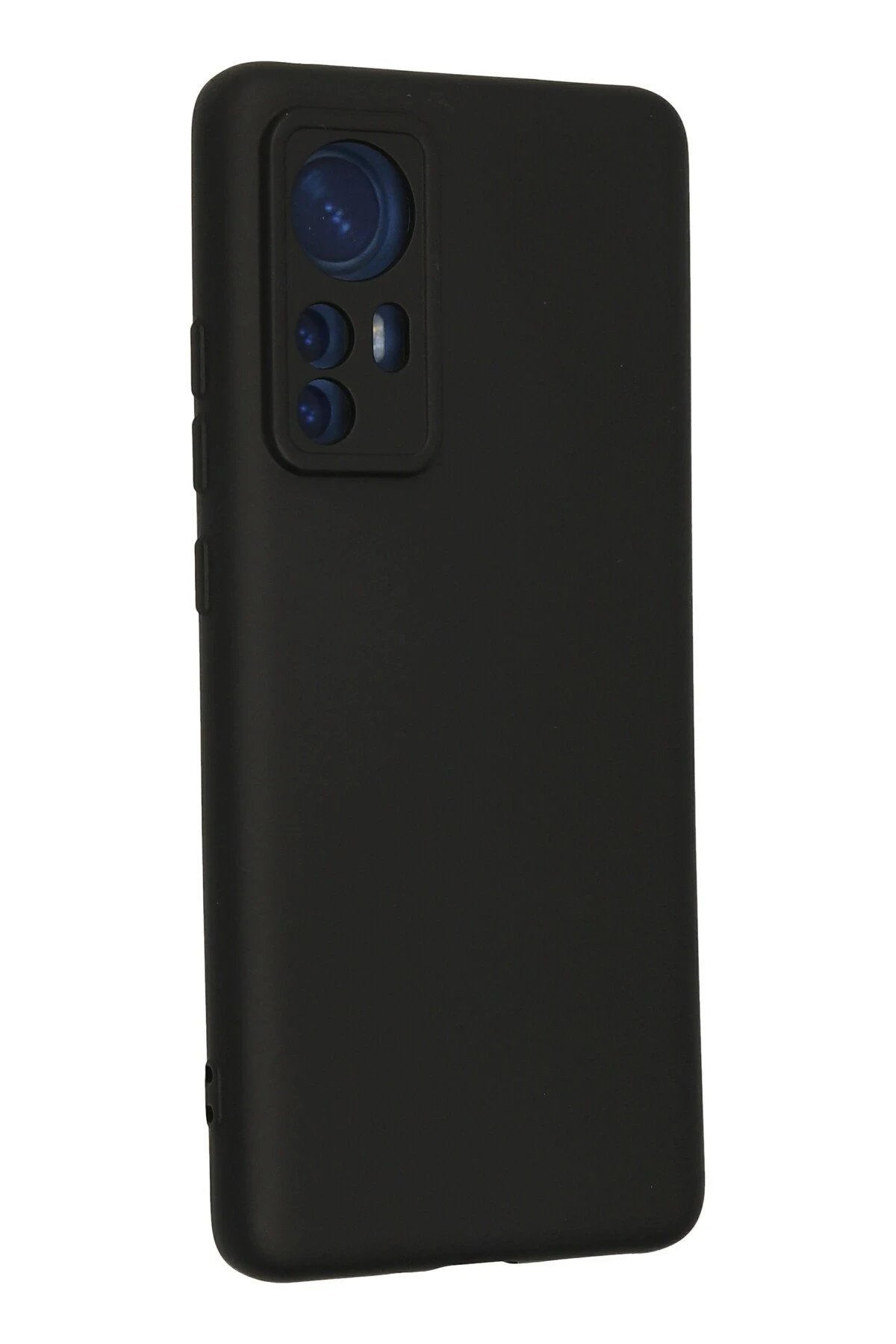 Xiaomi Mi 12 Kılıf Nano içi Kadife Silikon - Siyah-(5796) - Görsel 3