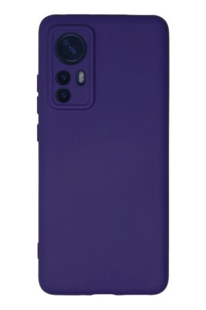 Xiaomi Mi 12 Kılıf Nano içi Kadife Silikon - Mor-(5796)