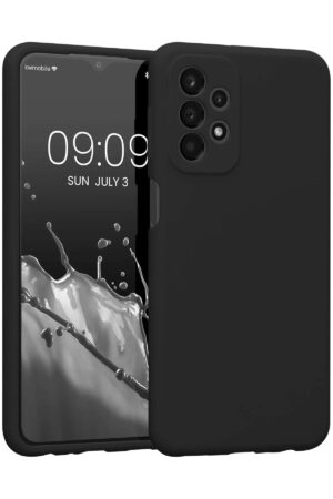 Samsung Galaxy A73 5G Kılıf First Silikon - Siyah-(5796)