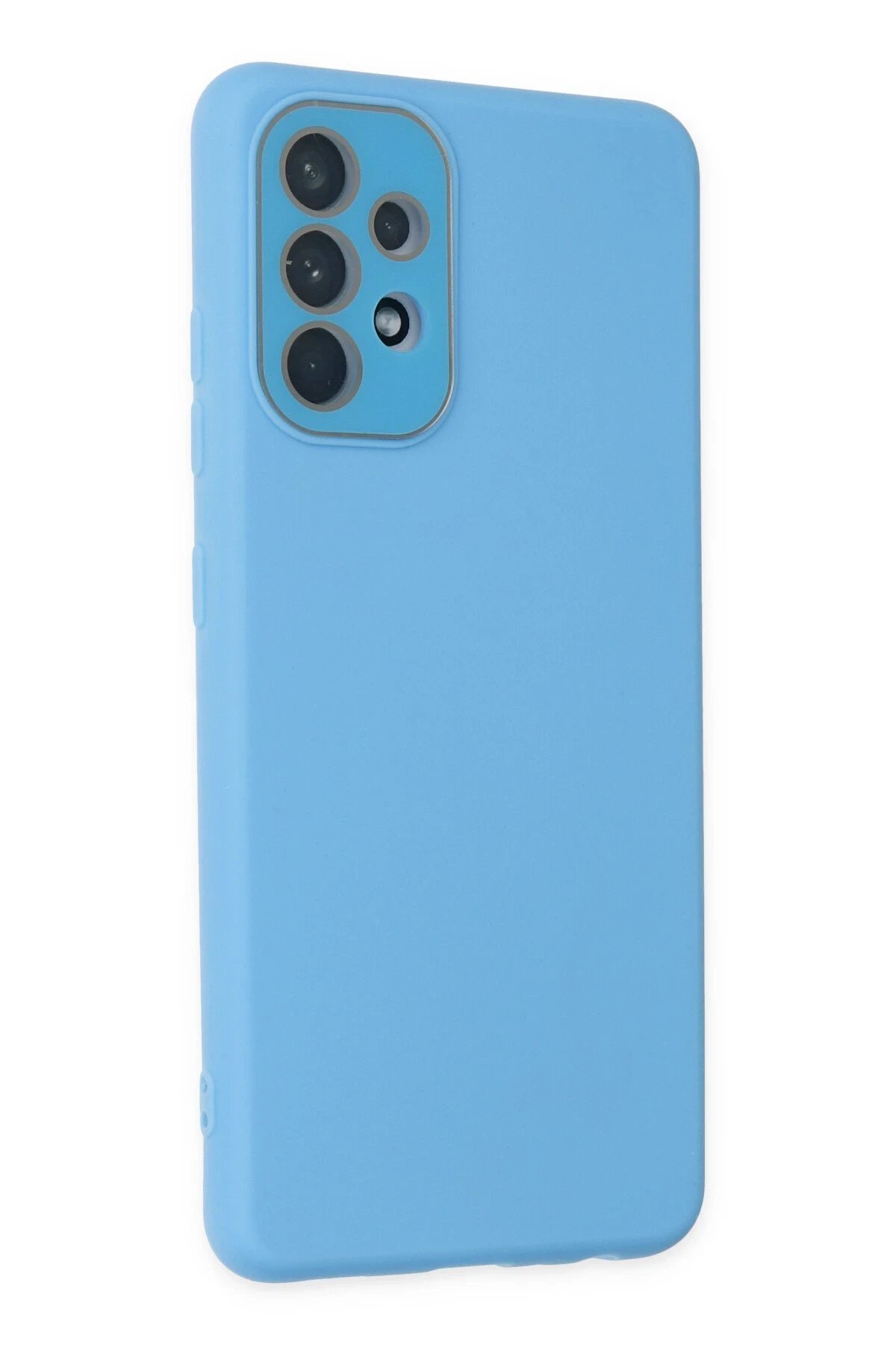 Samsung Galaxy A33 5G Kılıf Lansman Glass Kapak - Mavi-(5796) - Görsel 2