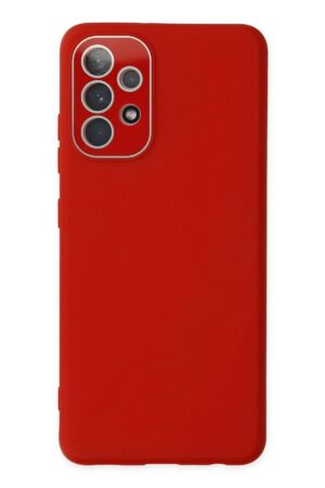 Samsung Galaxy A53 5G Kılıf Lansman Glass Kapak - Kırmızı-(5796)