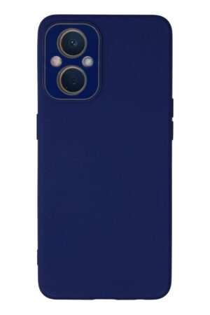 Oppo Reno 7 Lite Kılıf Lansman Glass Kapak - Sky Blue-(5796)