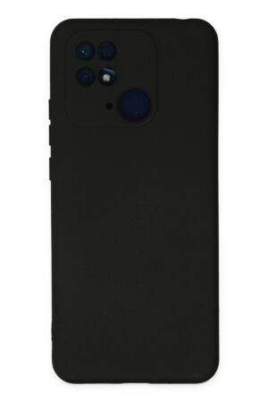 Xiaomi Redmi 10C Kılıf Nano içi Kadife Silikon - Siyah-(5796)