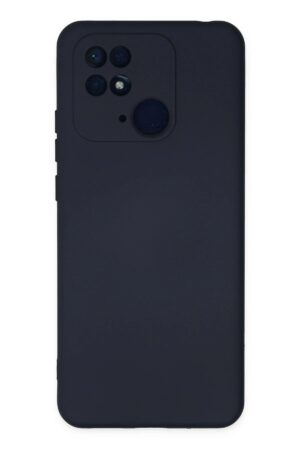 Xiaomi Redmi 10C Kılıf Nano içi Kadife Silikon - Lacivert-(5796)