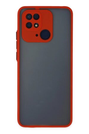 Xiaomi Redmi 10C Kılıf Montreal Silikon Kapak - Kırmızı-(5796)