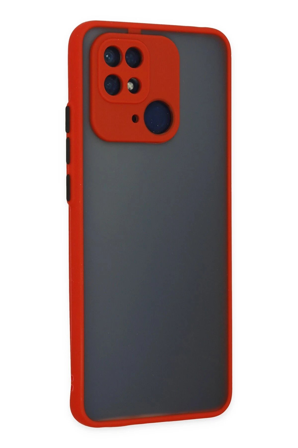 Xiaomi Redmi 10C Kılıf Montreal Silikon Kapak - Kırmızı-(5796) - Görsel 3