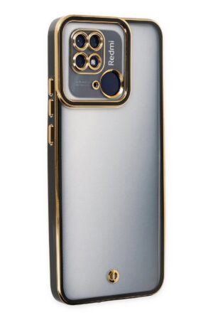 Xiaomi Redmi 10C Kılıf Liva Lens Silikon - Siyah-(5796)