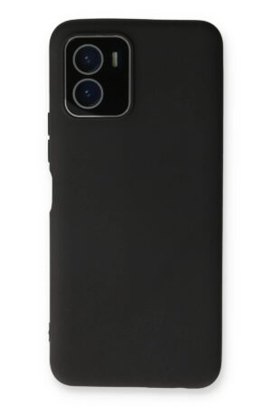 Vivo Y15S Kılıf Lansman Glass Kapak - Siyah-(5796)