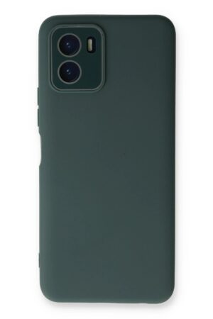 Vivo Y15S Kılıf Lansman Glass Kapak - Koyu Yeşil-(5796)