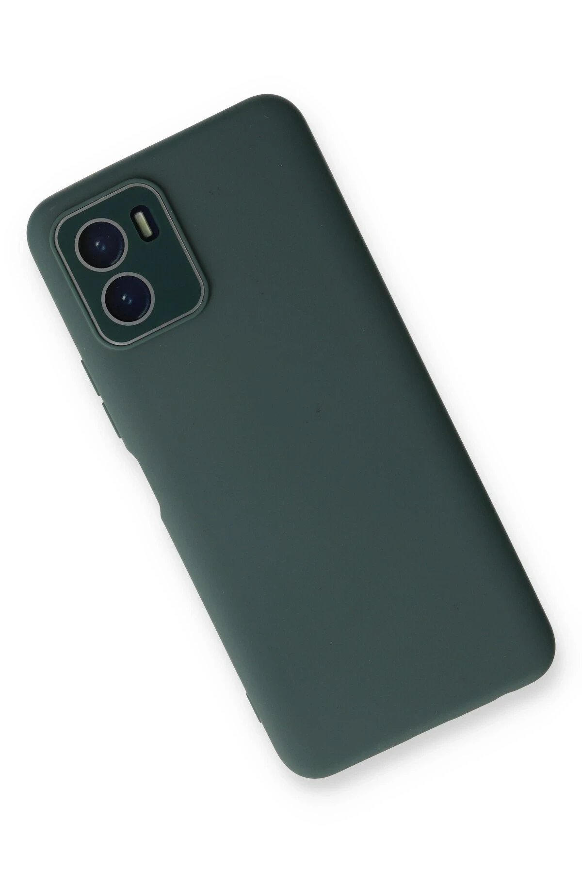 Vivo Y15S Kılıf Lansman Glass Kapak - Koyu Yeşil-(5796) - Görsel 2