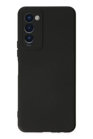 Tecno Camon 18 Kılıf Nano içi Kadife Silikon - Siyah-(5796)
