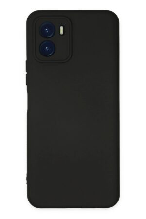 Vivo Y15S Kılıf Nano içi Kadife Silikon - Siyah-(5796)