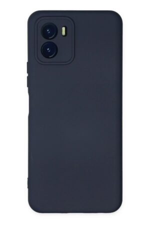 Vivo Y15S Kılıf Nano içi Kadife Silikon - Lacivert-(5796)