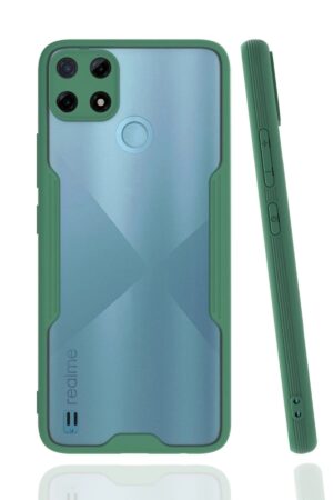 Realme C25Y Kılıf Platin Silikon - Yeşil-(5796)
