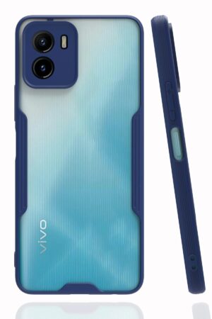 Vivo Y15S Kılıf Platin Silikon - Lacivert-(5796)